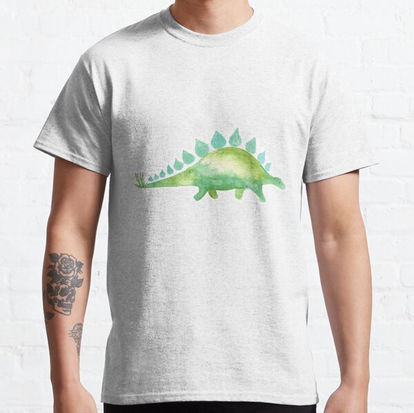 Item preview, Green Watercolor Stegosaurus  designed and sold by BlueDoorStudio.
