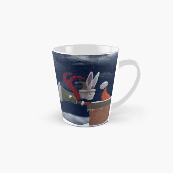 White Rabbit Christmas Tall Mug