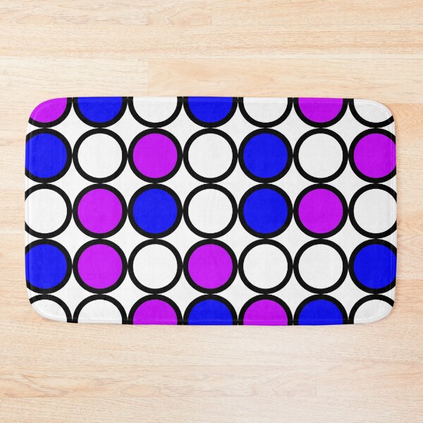 Item preview, Abstract circle pattern grid with blue and purple colours - illustration designed and sold by Graphics By Craig.