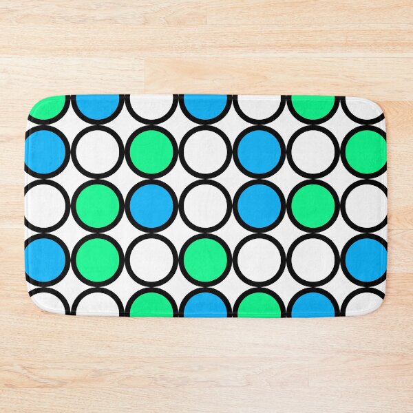 Item preview, Abstract circle pattern grid with blue and green colours - illustration designed and sold by Graphics By Craig.