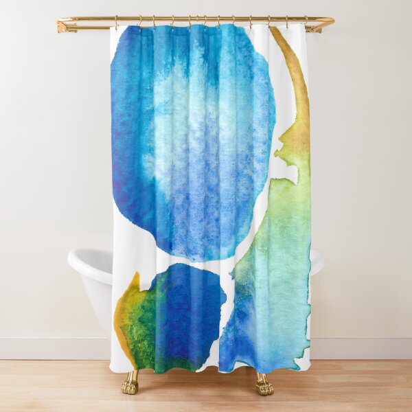 BLUE DROP Shower Curtain