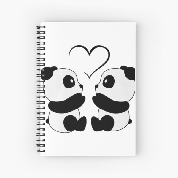 Cuaderno de espiral «Lindo Panda» de Ange26 | Redbubble