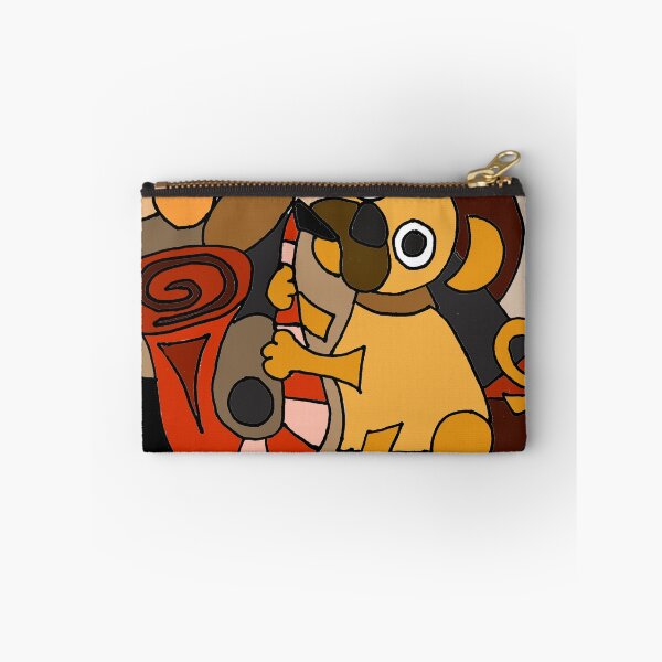 Item preview, Funny Pug Playing Sax Abstract Art designed and sold by Nature's Fancy.