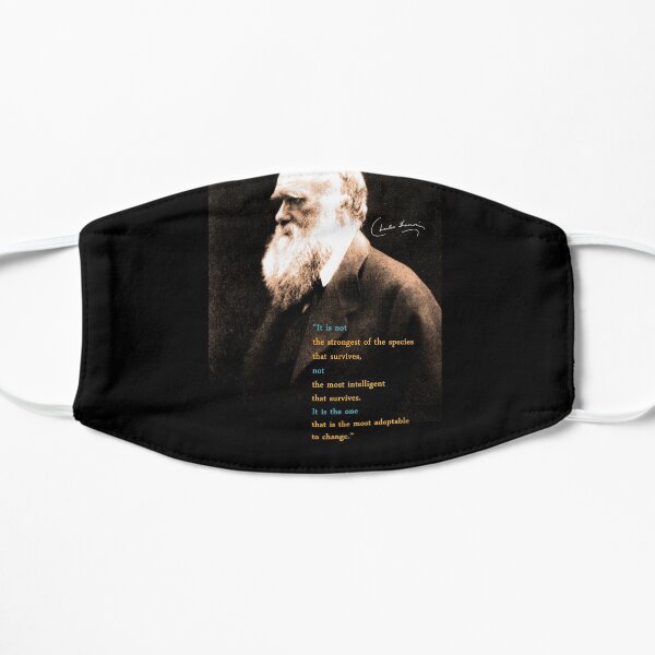 Charles Darwin Quote 3 Flat Mask