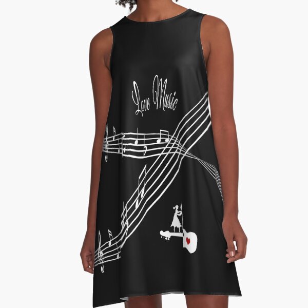 Love Music A-Line Dress