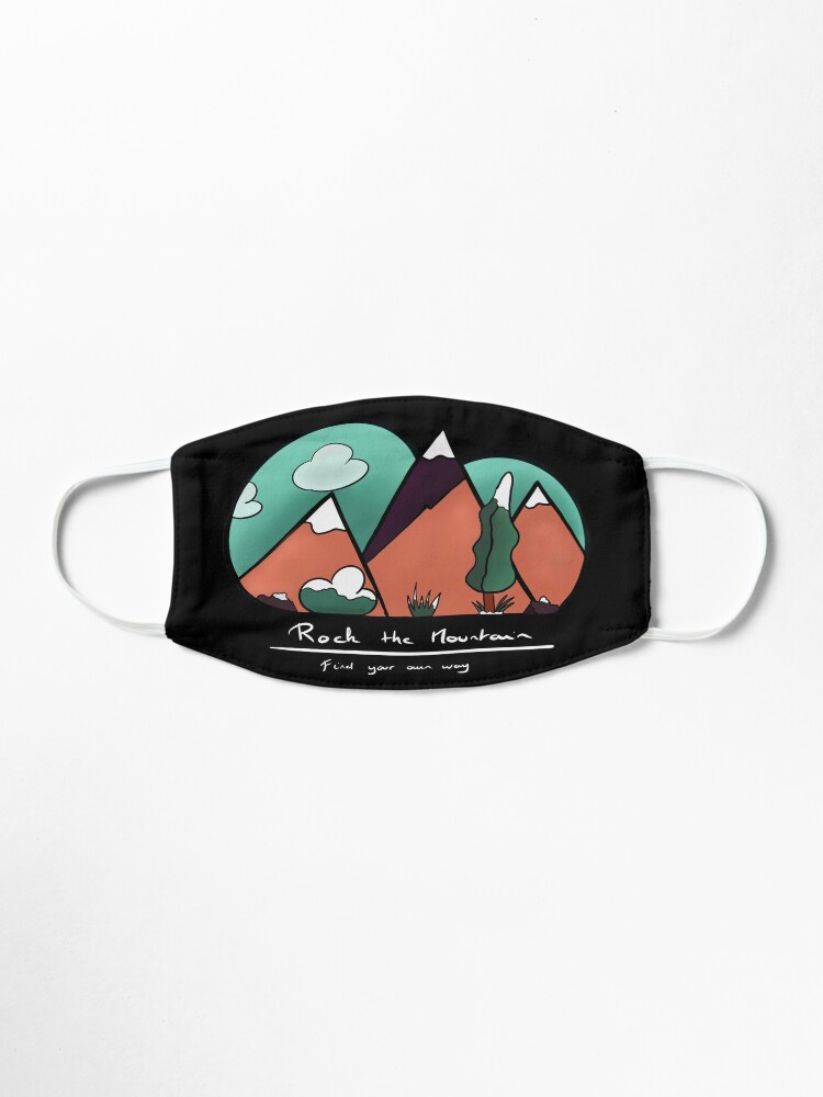 Climbing Mountain Rock And Snow Mask By Kruckzee Redbubble