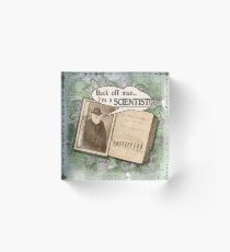 Popular Science: Charles Darwin (distressed) Acrylic Block