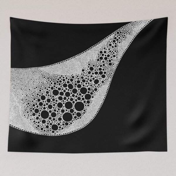 Item preview, Riverbed 2   Black and White Ink Freehand Drawing designed and sold by nancyjcreates.