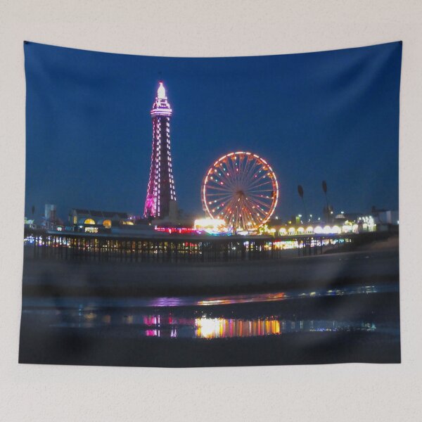 Item preview, Blackpool Beach at Night designed and sold by Andrew Morrell.