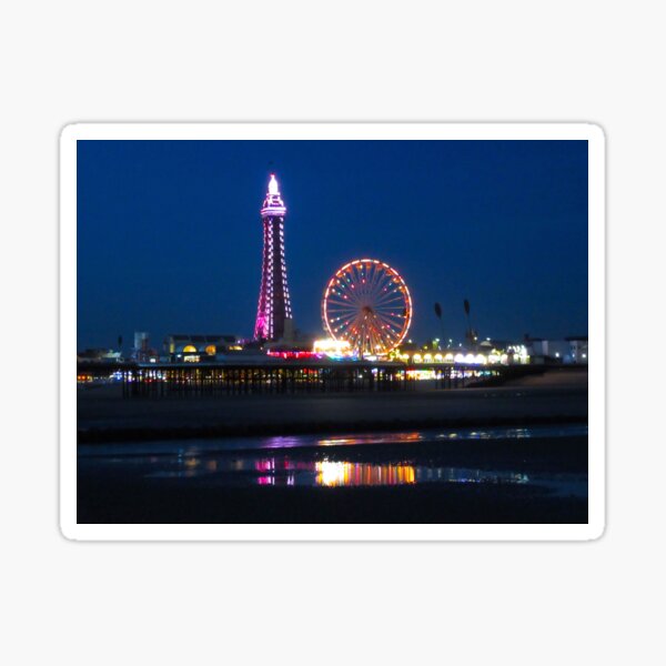Item preview, Blackpool Beach at Night designed and sold by Andrew Morrell.