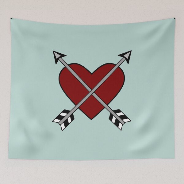 Item preview, two arrows and a red heart designed and sold by loiret1958.