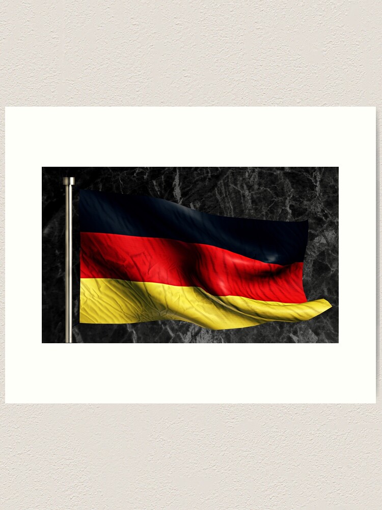 Germany Flag Deutschland Flagge Art Print for Sale by michisway