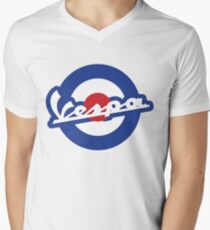 Vespa script mod symbol Men's V-Neck T-Shirt