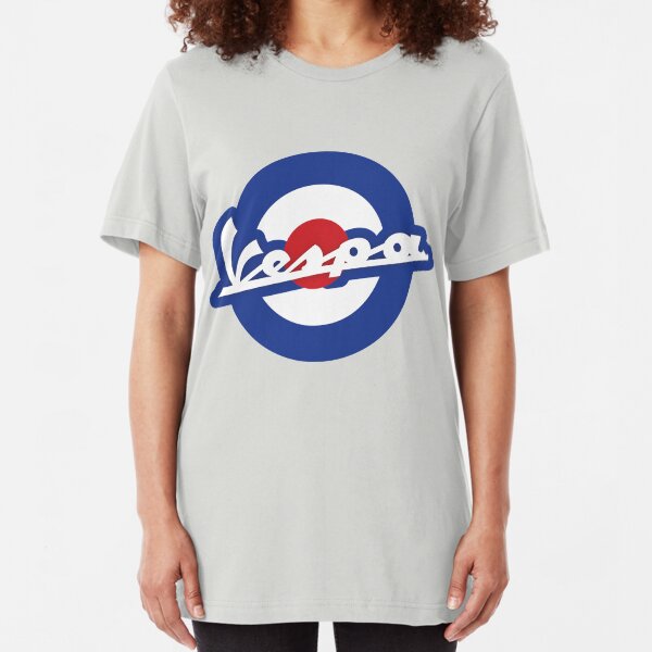 Vespa script mod symbol Slim Fit T-Shirt