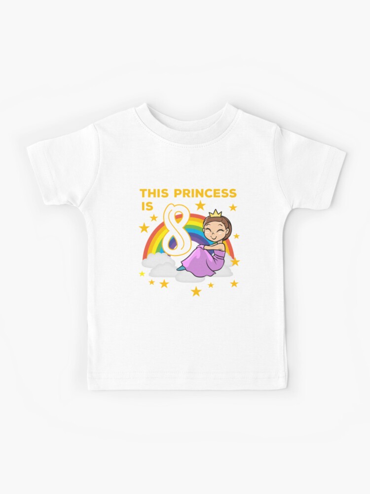 T-shirt enfant avec l'œuvre « Anniversaire Fille 6 ans Princesse T-Shirt  Idée Cadeau Sixième Anniversaire » de l'artiste Jelisandie