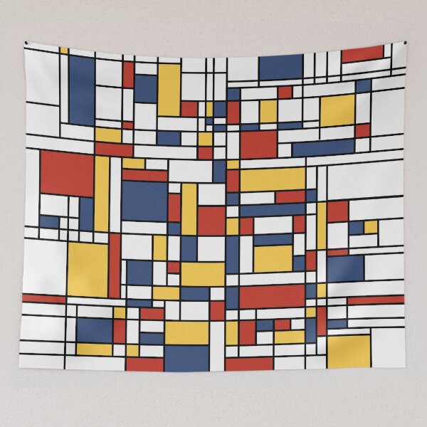 Item preview, Patrón Mondrian De Stijl designed and sold by thepixelgarden.