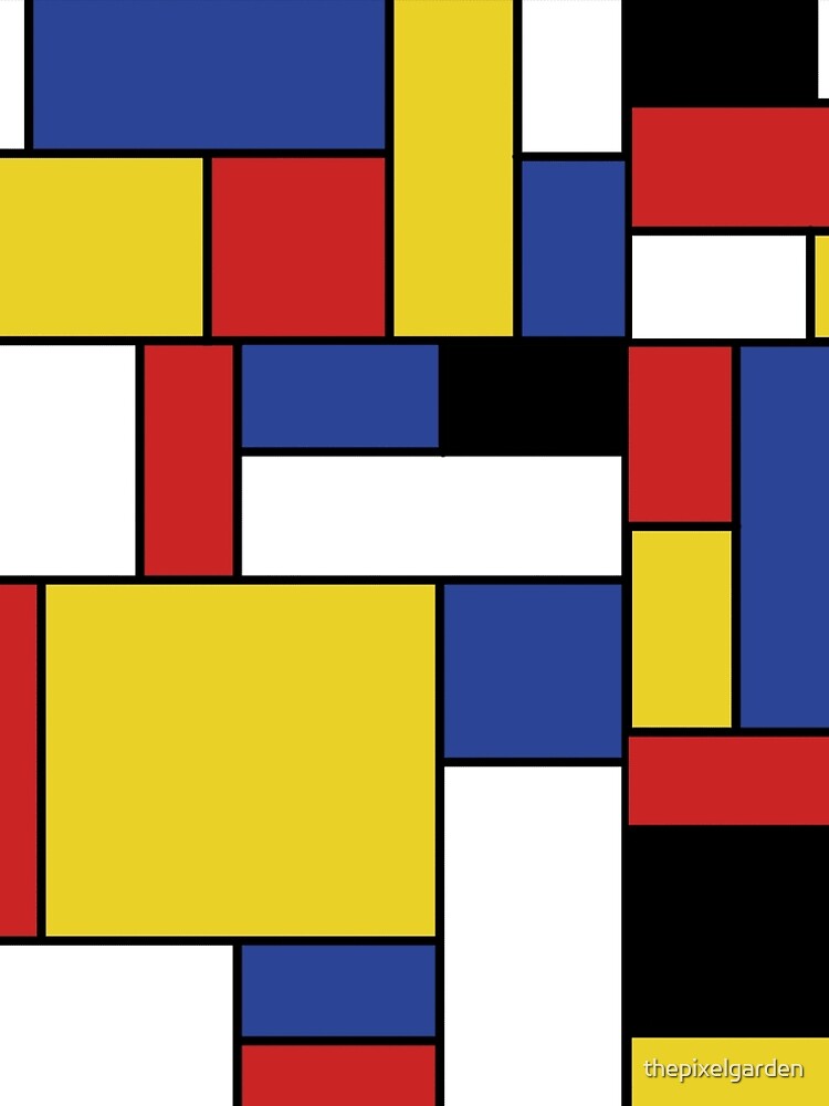 Mondrian Geometric Art by thepixelgarden