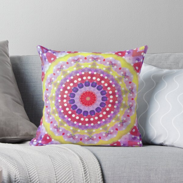 Summer blossoms Throw Pillow
