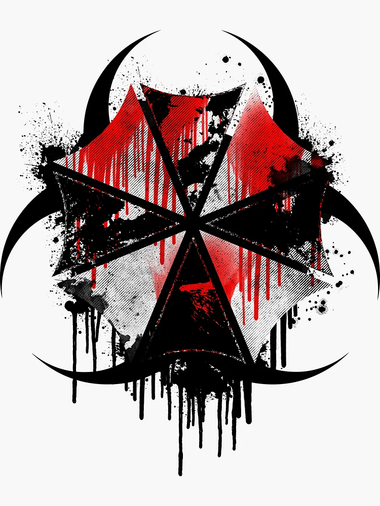 Umbrella Corporation Resident Evil Black Logo Sticker – Popahead