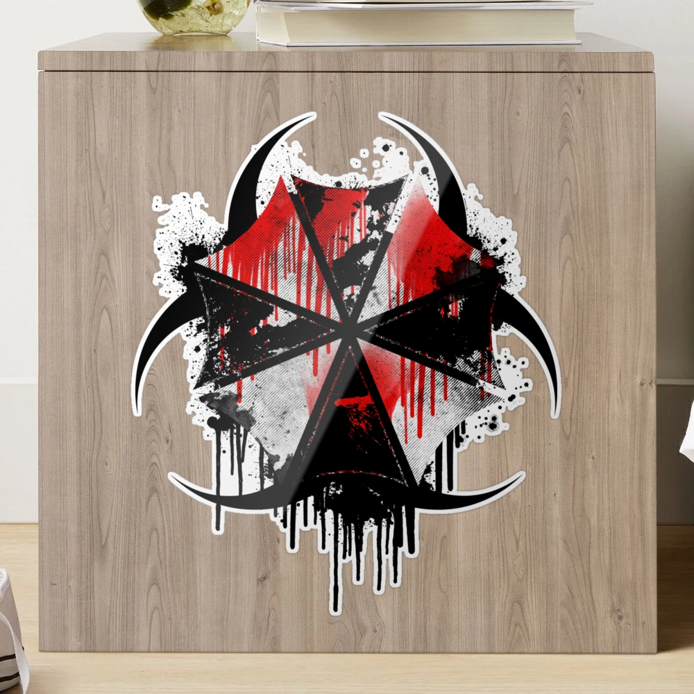 Umbrella Corp Bioweapons Division Sticker Decal Resident Evil Raccoon  Corporation V2 - Rotten Remains