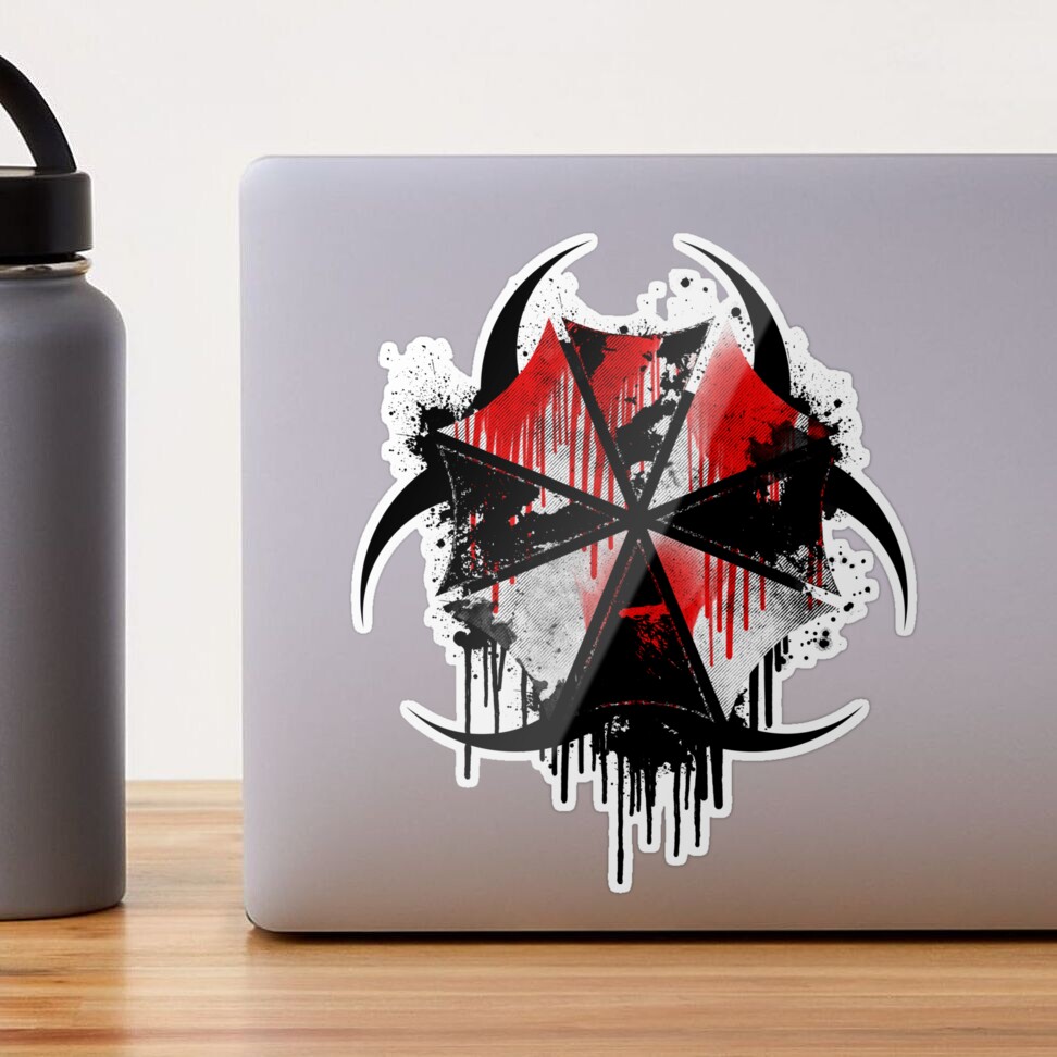 Umbrella Corp Bioweapons Division Sticker Decal Resident Evil Raccoon  Corporation V2 - Rotten Remains