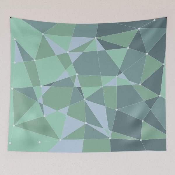 Item preview, Abstract random geometric pattern green designed and sold by Graphics By Craig.