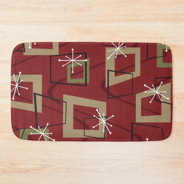 Item preview, Mid Century Modern Maroon designed and sold by thepixelgarden.