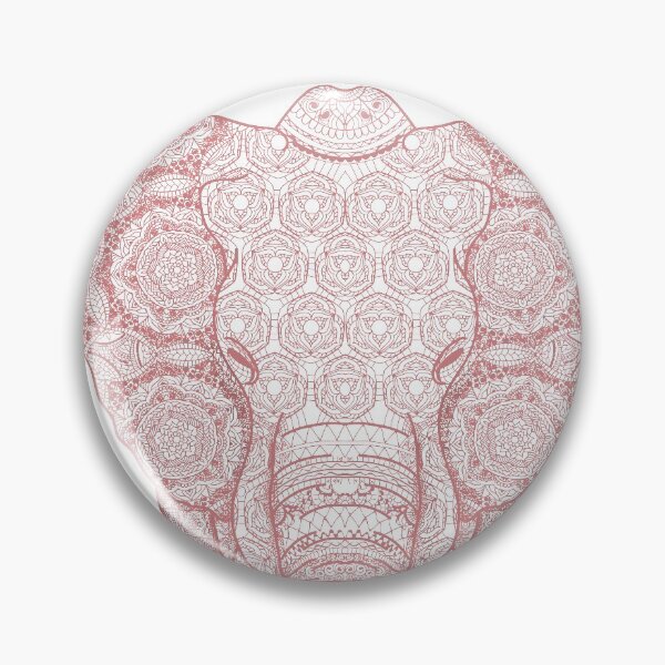 Item preview, Pink mandala elephant designed and sold by RebecaZum.
