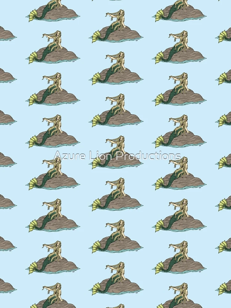 Thumbnail 5 of 5, A-Line Dress, Mermaid on Rocks designed and sold by Azure Lion Productions.