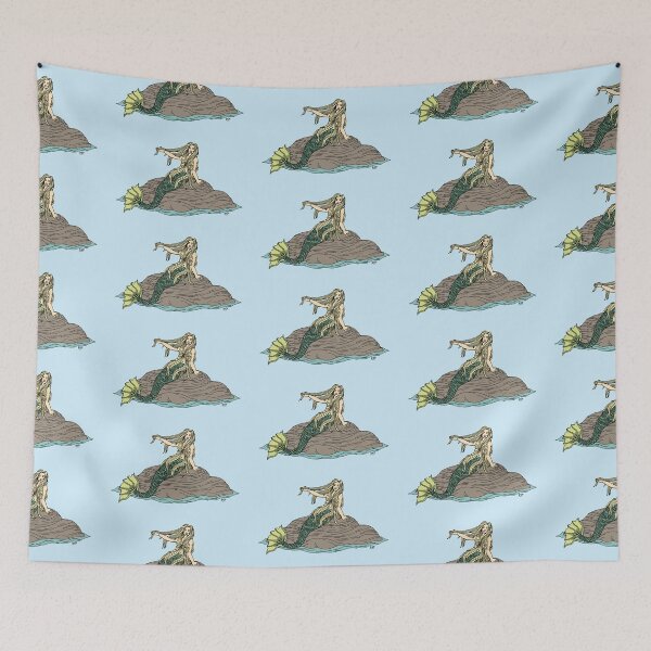 Item preview, Mermaid on Rocks designed and sold by Azure Lion Productions.