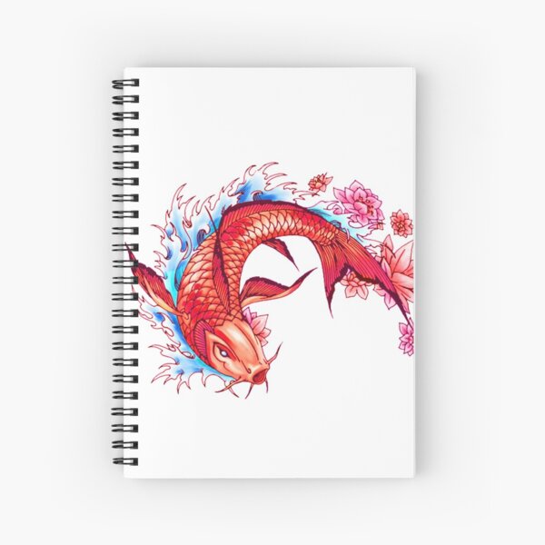 Japon carpe koi poisson Cahier à spirale