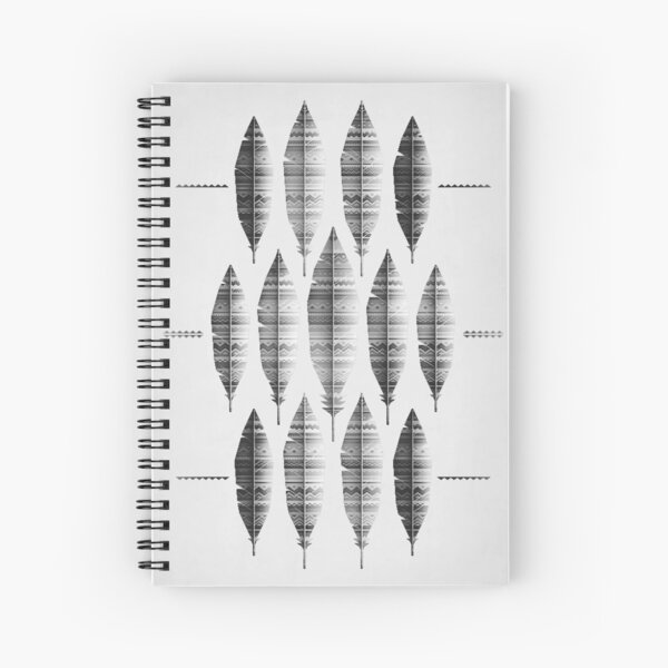 NATIVE BLING (MONOCHROME) Spiral Notebook
