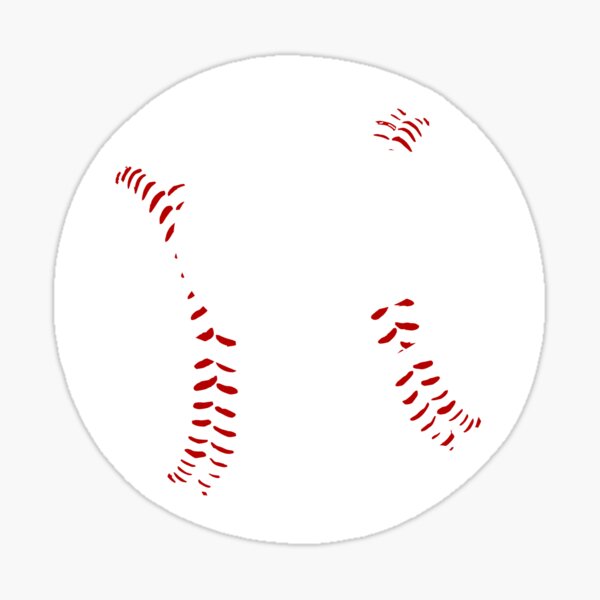 Funny baseball cartoon Sticker