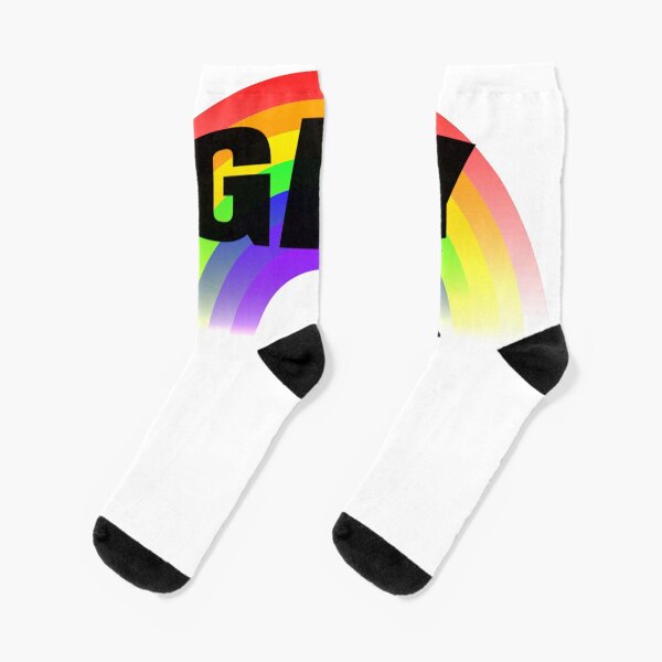 Rainbow Gay Ok LGBT Pride Socks