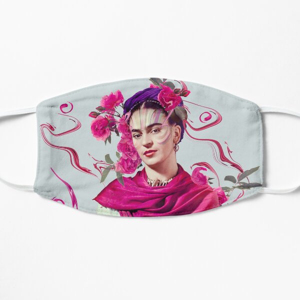 FRIDA KAHLO Mexican Feminist portrait painting Flat Mask