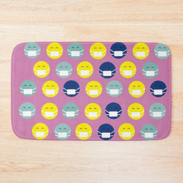 Item preview, EMOJI COVID 19 - FUNNY CUTE FACE MASK  designed and sold by Tropical Blood.