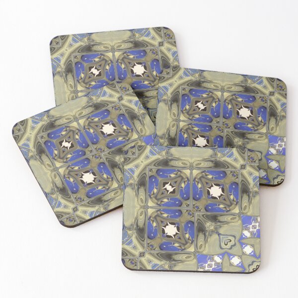 Artikelvorschau, "Missing Piece" Blau, Grün und Weichweiß Geometric / Lyrical Abstract Art Galaxy - Jenny Meehan entworfen und verkauft von Jenny Meehan Art Prints and Patterns .