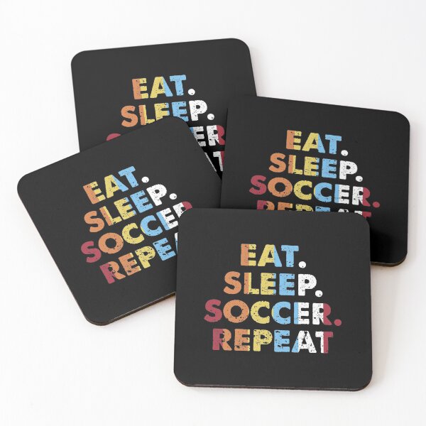 Item preview, Retro Eat. Sleep. Soccer. Repeat. Vintage Sports Saying Novelty Gift idea designed and sold by Orange Pieces.