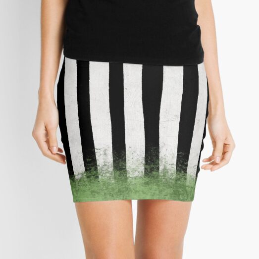 Beetlejuice Stripes Mini Skirt