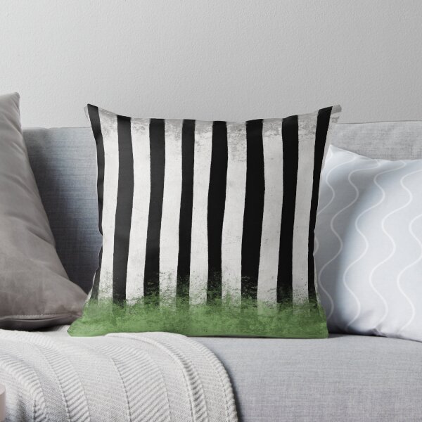 Beetlejuice Stripes Throw Pillow