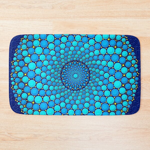 Item preview, Turquoise Spiral Mandala designed and sold by chuckirina.
