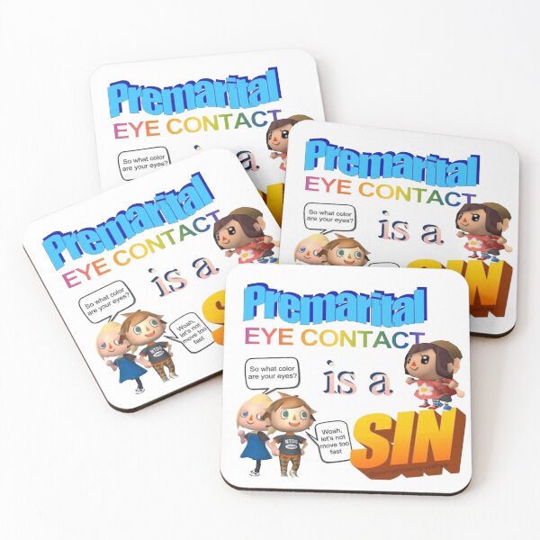 Item preview, Premarital eye contact is a sin - word art meme designed and sold by pepecharls.