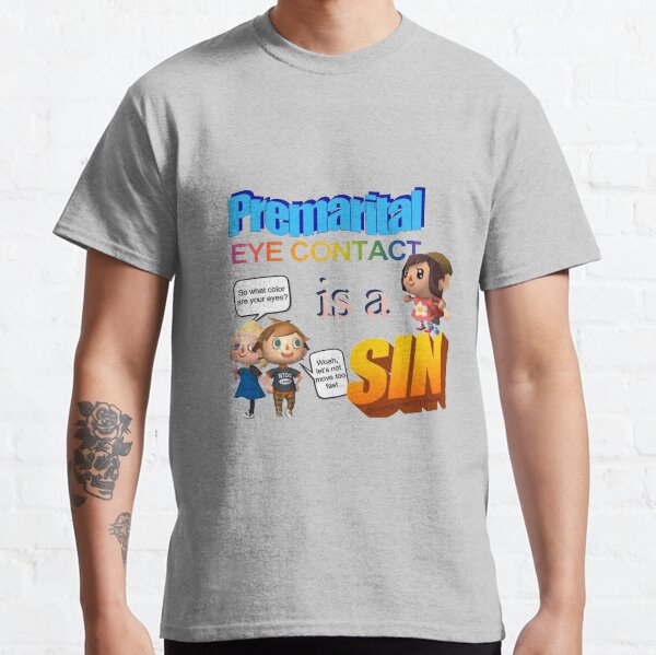 Item preview, Premarital eye contact is a sin - word art meme designed and sold by pepecharls.