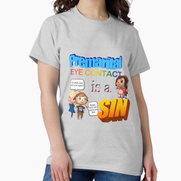 Item preview, Premarital eye contact is a sin - word art meme designed and sold by pepecharls.