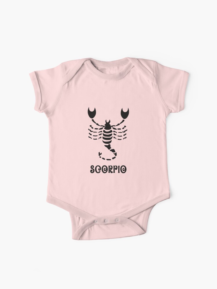 Zodiac Sign Scorpio' Organic Short-Sleeved Baby Bodysuit