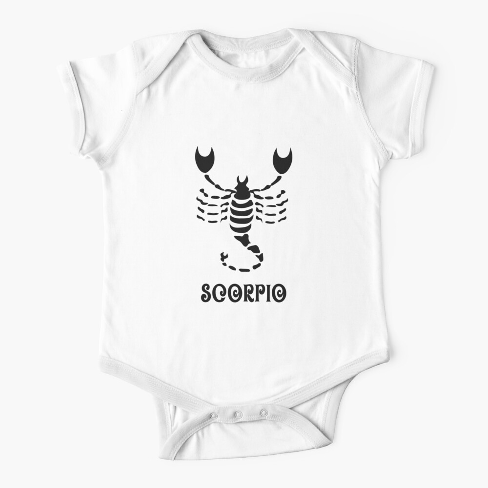 Zodiac Sign Scorpio' Organic Short-Sleeved Baby Bodysuit