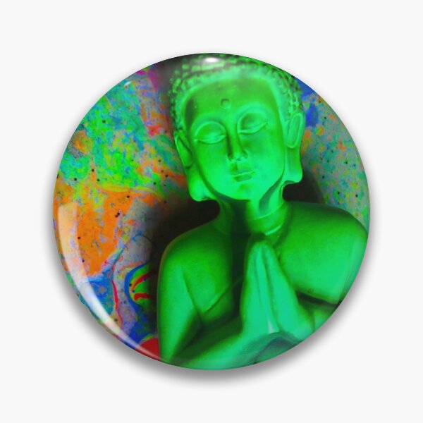 Item preview, Green Buddha Colourful Artwork Image  designed and sold by Andrew Morrell.