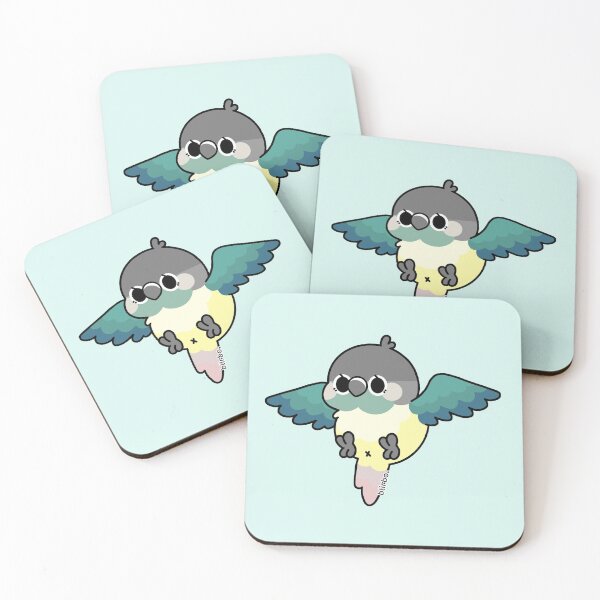 Item preview, Flying Conure - Turquoise Yellow-Sided Green Cheek designed and sold by blirbos.