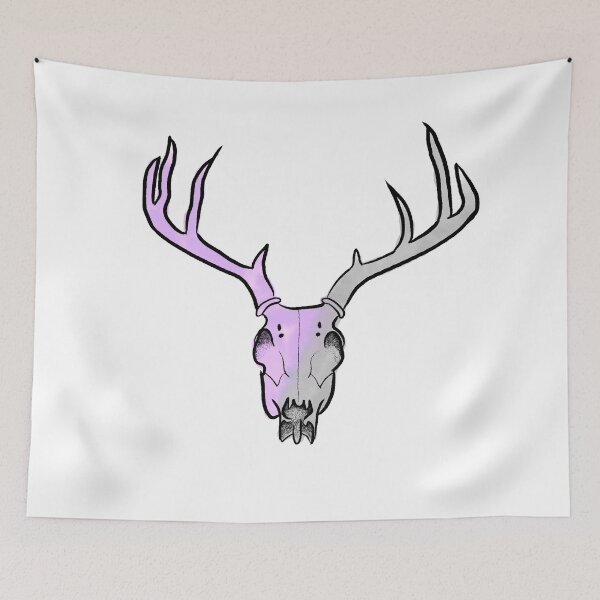Item preview, Purple/Grey Deer Skull designed and sold by appoova.