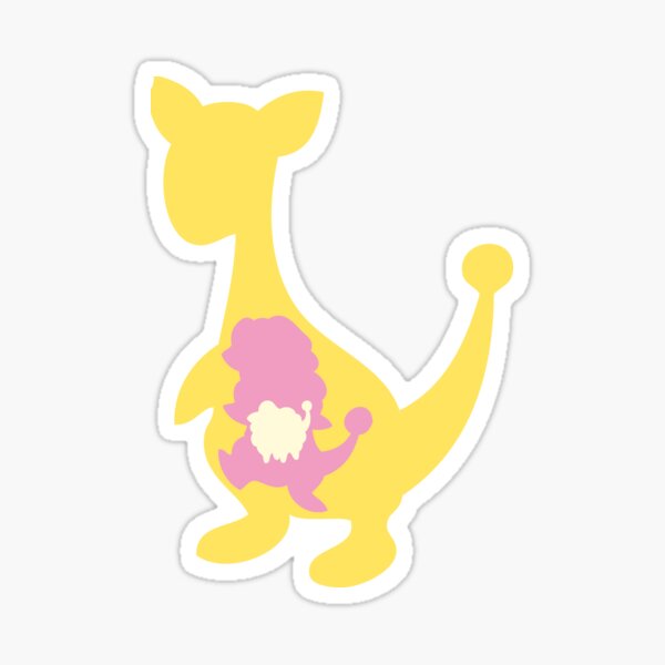 PKMN Silhouette - Mareep Family Sticker